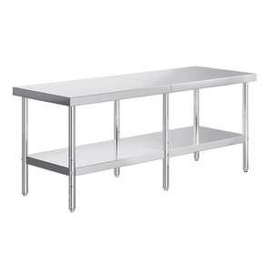 Commercial Kitchen Worktable Stainless Steel Catering Industrial Table Bench